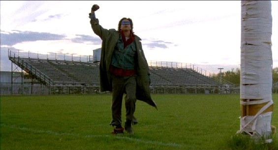 The ending scene of the Breakfast Club